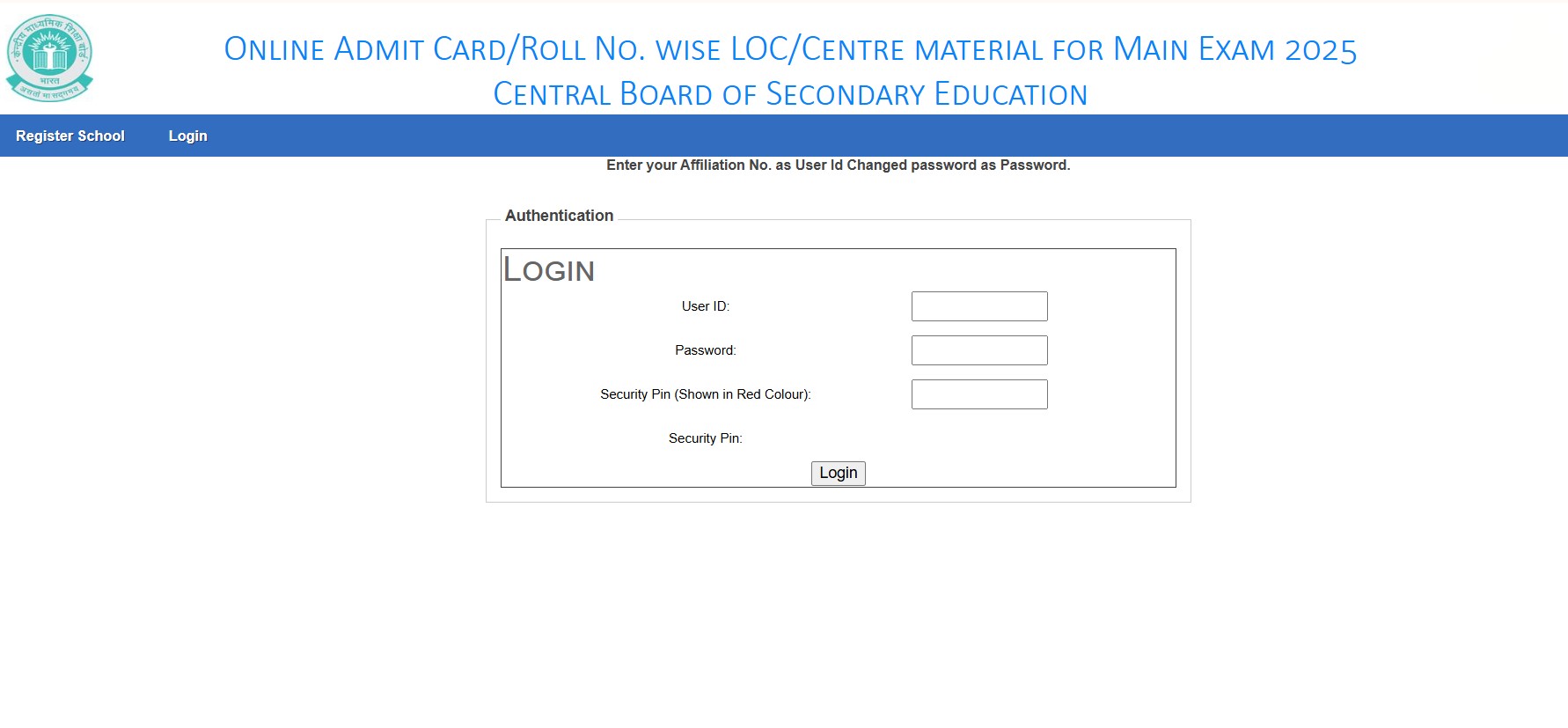 CBSE Admit Card 2025