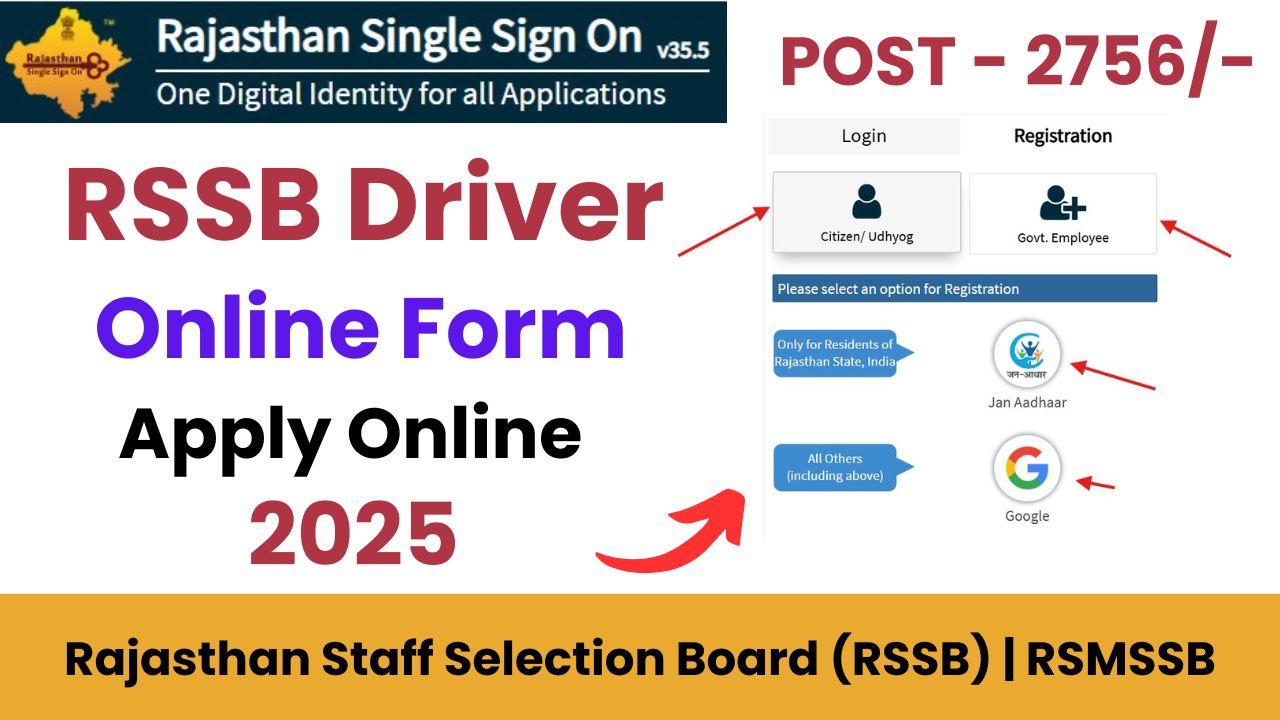 RSSB Driver Online Form 2025